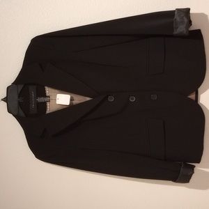 Apostrophe black 3 button over coat